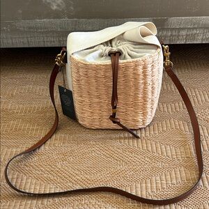 NWT Vince Camuto Woven Handbag